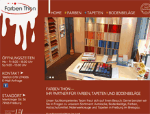 Tablet Screenshot of farben-thon.de